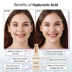 Infographic benefits of hyaluronic acid skincare